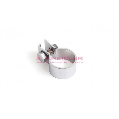 Uitlaatklem chroom met chrome bout 30,2 mm