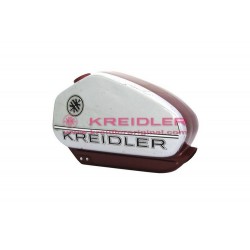 Réservoir d'essence chromé/bordeaux