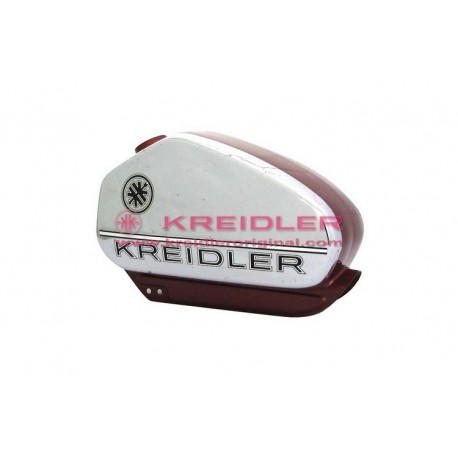 Réservoir d'essence chromé/bordeaux