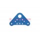Fork cover plate metalic blue